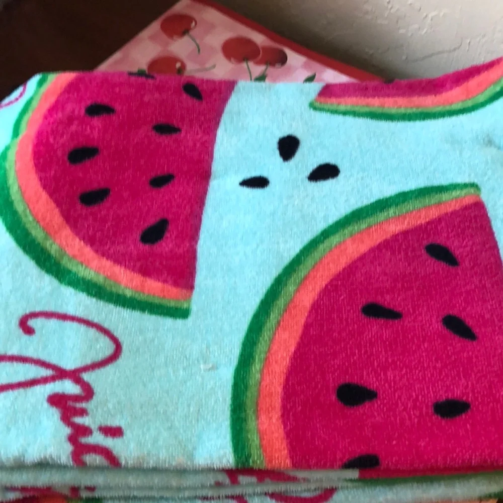 NWT Juicy Couture Watermelon Print Beach Towel